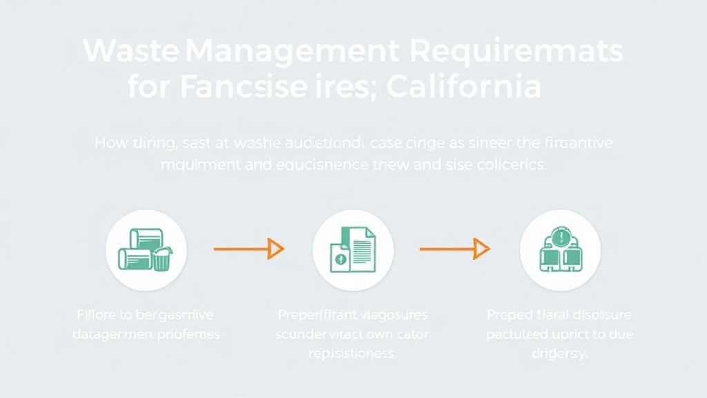 Process flow illustration for putting waste Management Requirements for Franchises in California into action