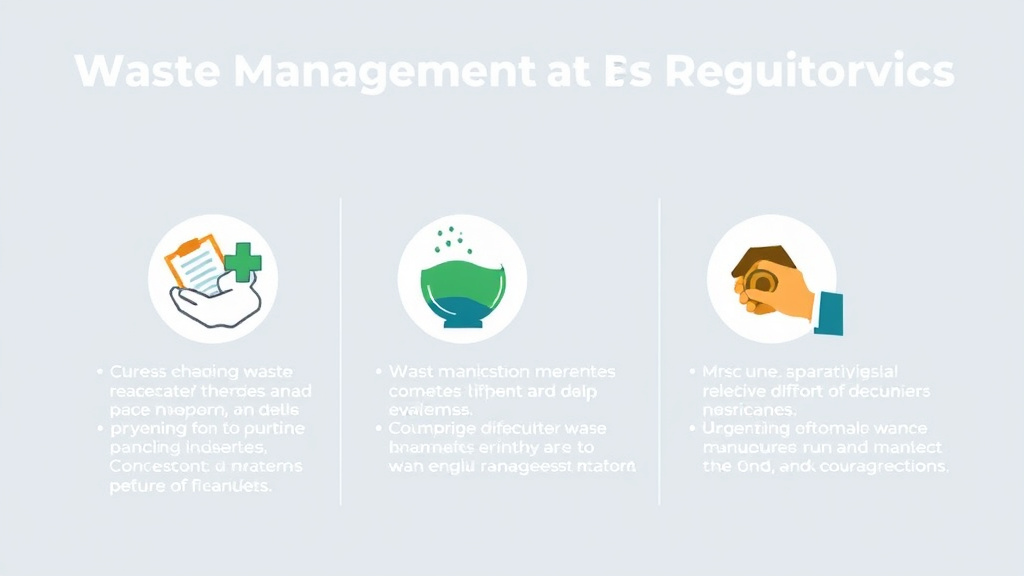 Action-oriented illustration showing how to apply waste Management Requirements for Franchises in Connecticut