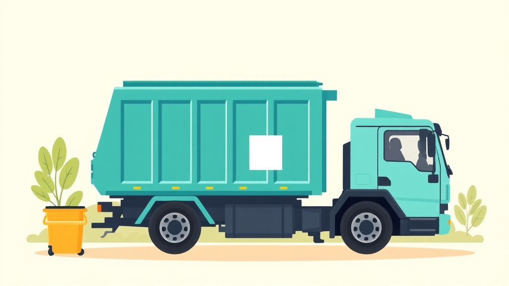 A professional illustration depicting waste Management Requirements for Franchises in Georgia