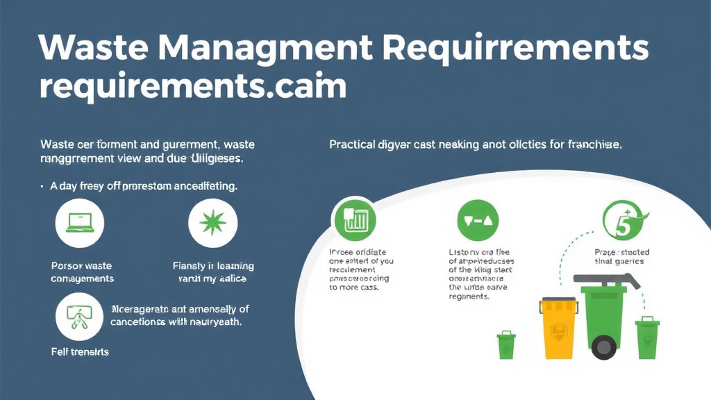 Practical workflow diagram for waste Management Requirements for Franchises in Iowa