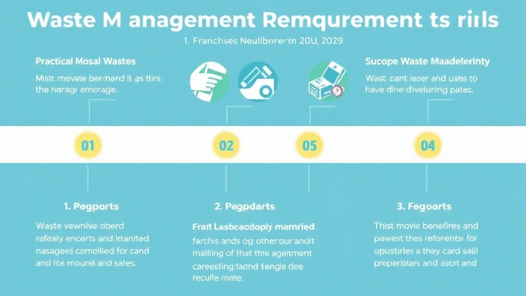 Process flow illustration for putting waste Management Requirements for Franchises in Louisiana into action