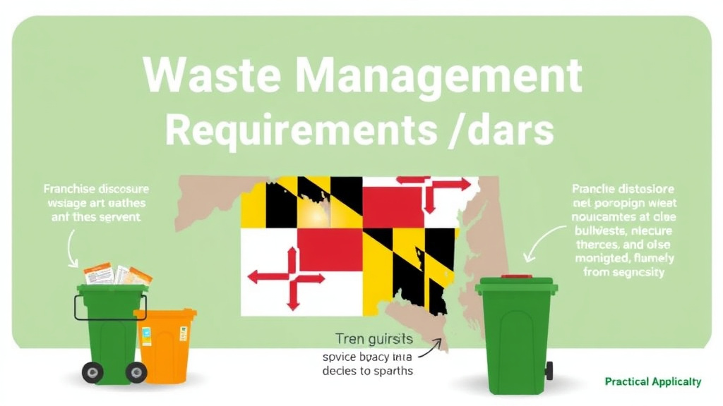 Practical workflow diagram for waste Management Requirements for Franchises in Maryland