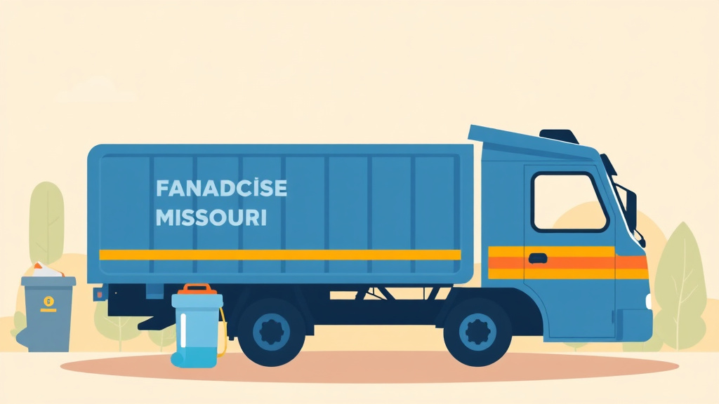 Visual overview of waste Management Requirements for Franchises in Missouri with key concepts highlighted