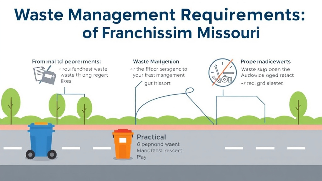 Step-by-step visual guide for implementing waste Management Requirements for Franchises in Missouri