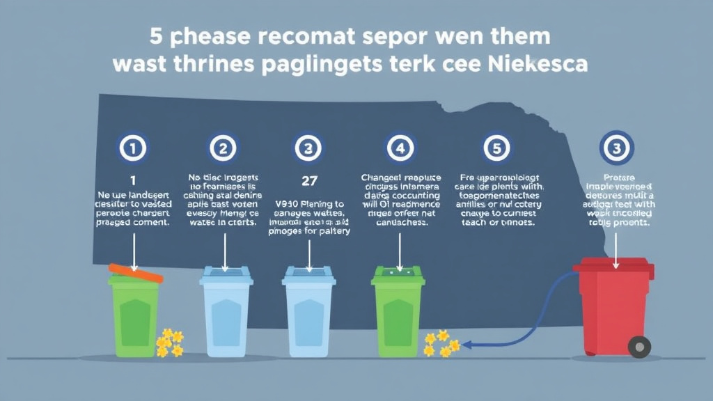 Practical checklist visual for waste Management Requirements for Franchises in Nebraska