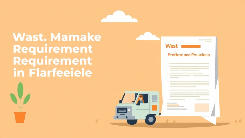 Detailed visual representation of waste Management Requirements for Franchises in Nevada