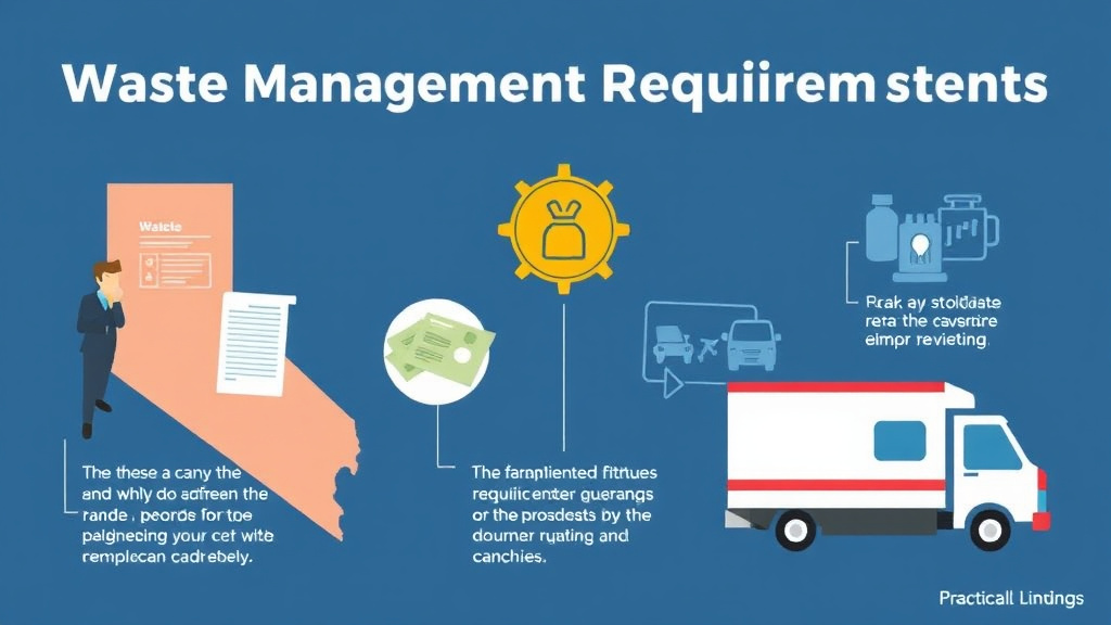 Process flow illustration for putting waste Management Requirements for Franchises in Nevada into action
