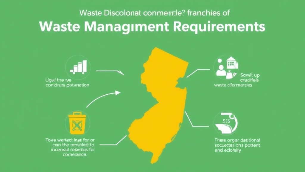 Process flow illustration for putting waste Management Requirements for Franchises in New Jersey into action