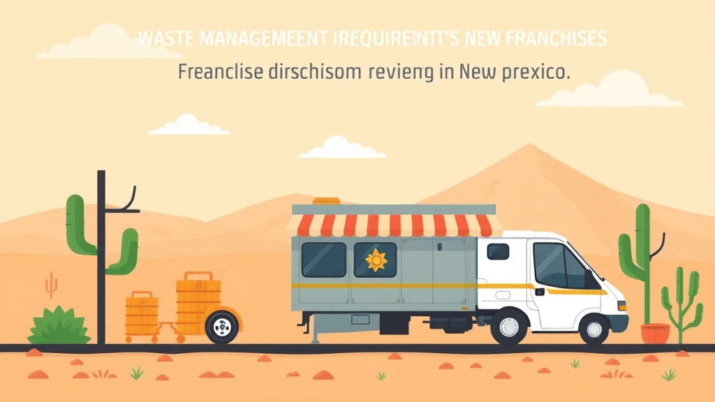 Detailed visual representation of waste Management Requirements for Franchises in New Mexico