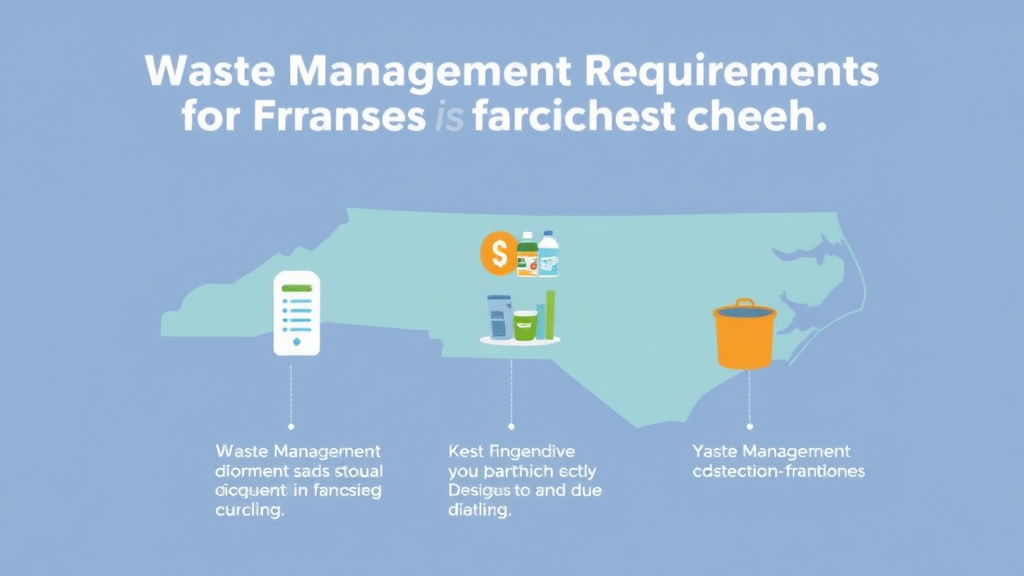 Practical checklist visual for waste Management Requirements for Franchises in North Carolina