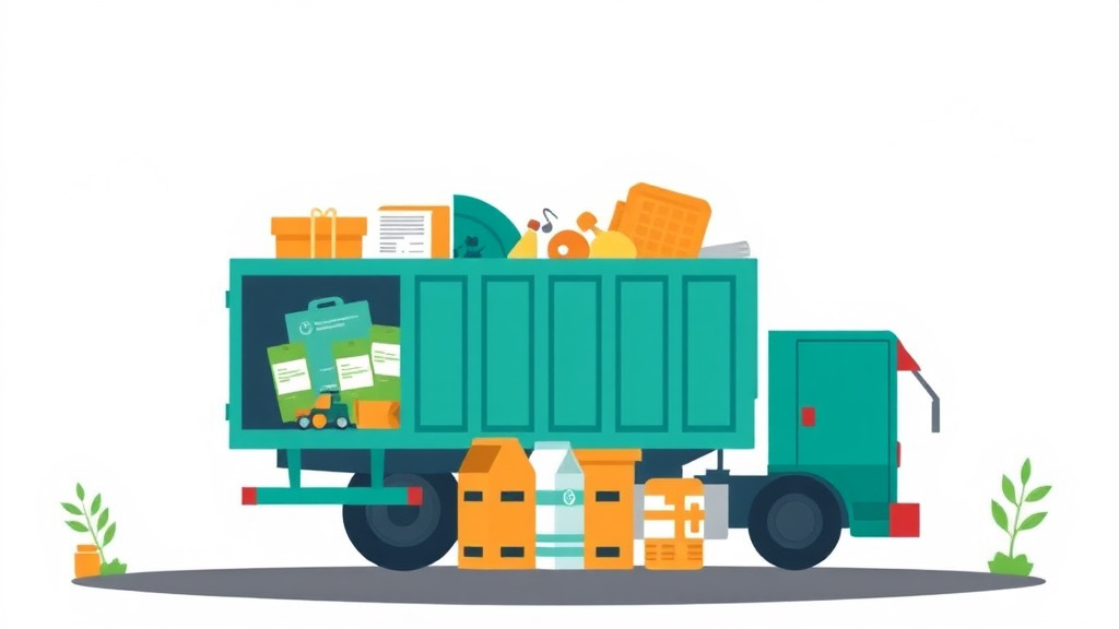 An informative visual explaining waste Management Requirements for Franchises in Ohio for beginners and professionals