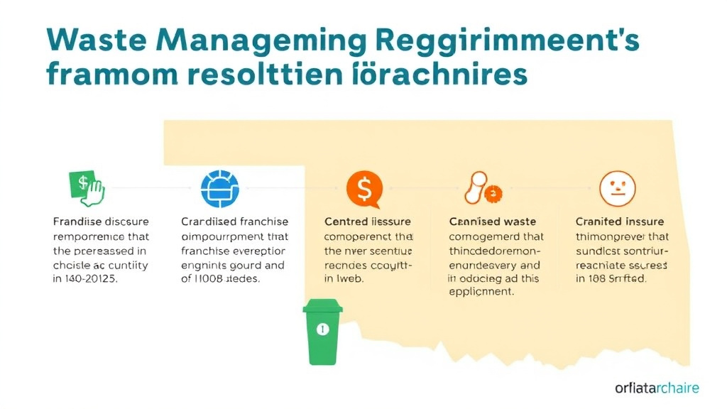 Real-world application diagram for waste Management Requirements for Franchises in Oklahoma