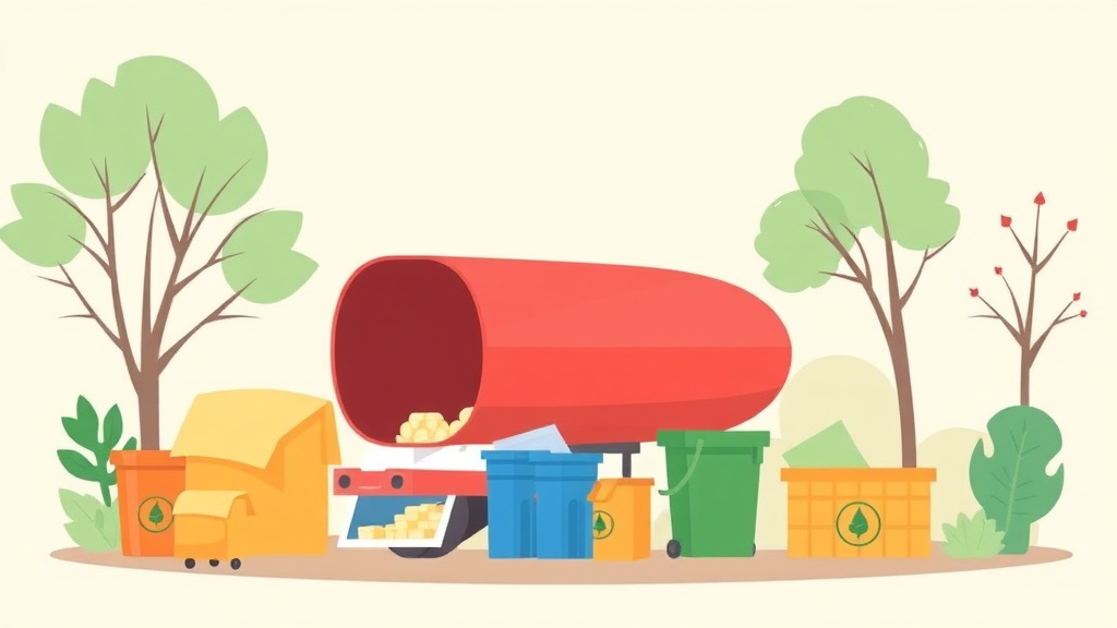 A professional illustration depicting waste Management Requirements for Franchises in Pennsylvania