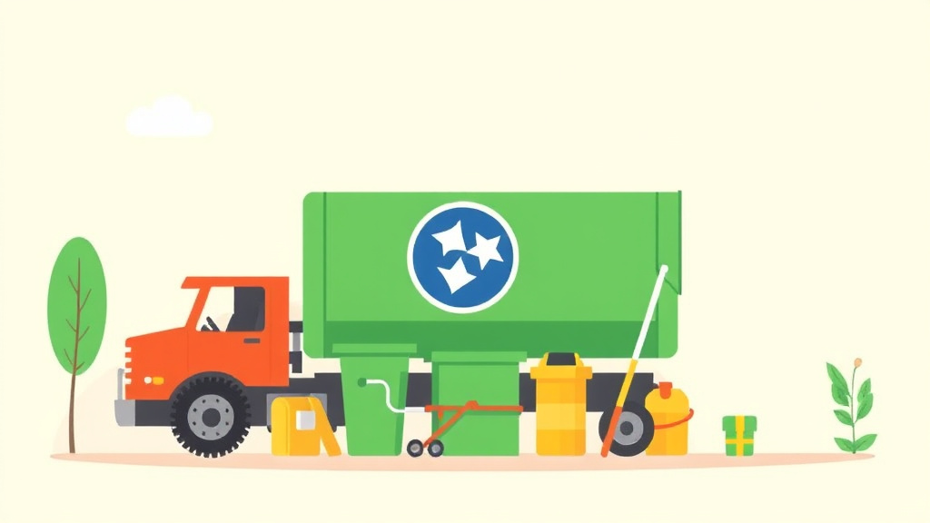 An informative visual explaining waste Management Requirements for Franchises in Tennessee for beginners and professionals