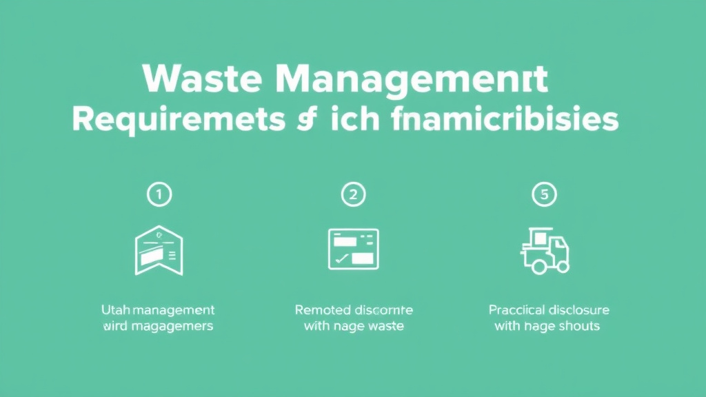 Real-world application diagram for waste Management Requirements for Franchises in Utah