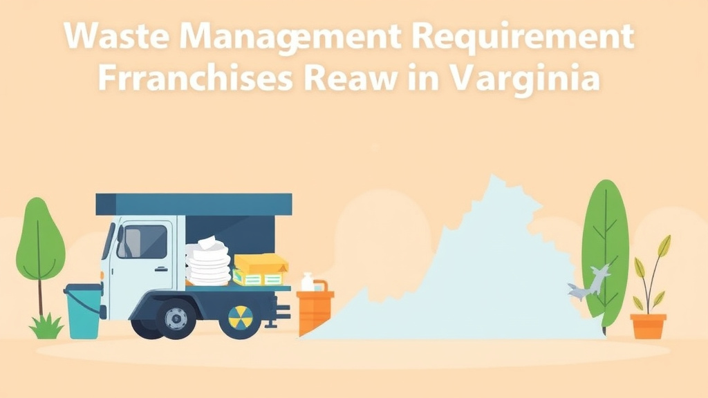 Detailed visual representation of waste Management Requirements for Franchises in Virginia