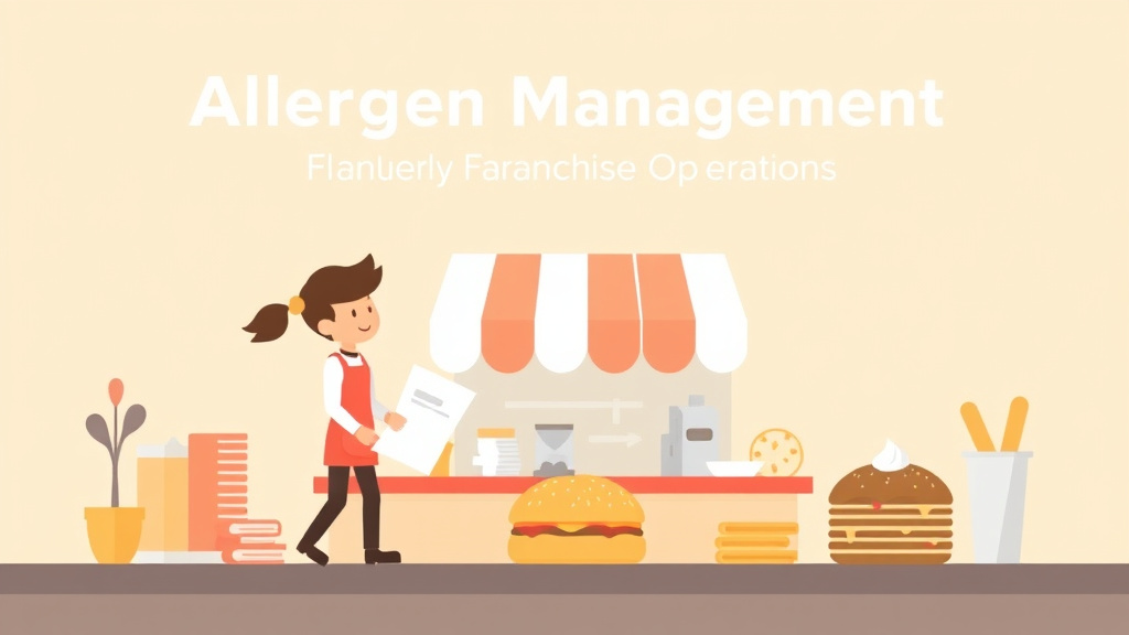 An informative visual explaining allergen Management for Bakery Franchise Operations for beginners and professionals