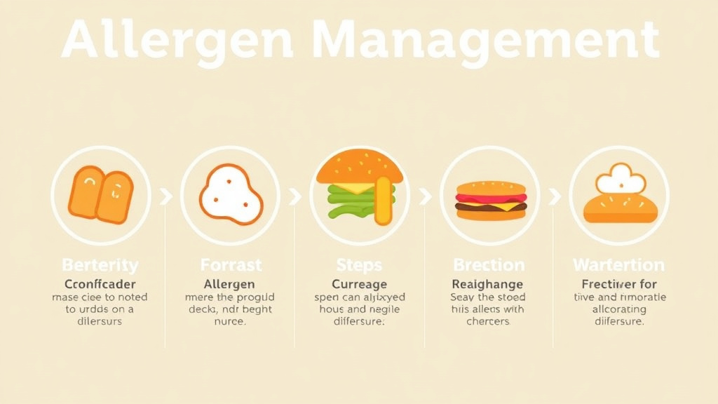 Practical workflow diagram for allergen Management for Fast Casual Franchise Operations
