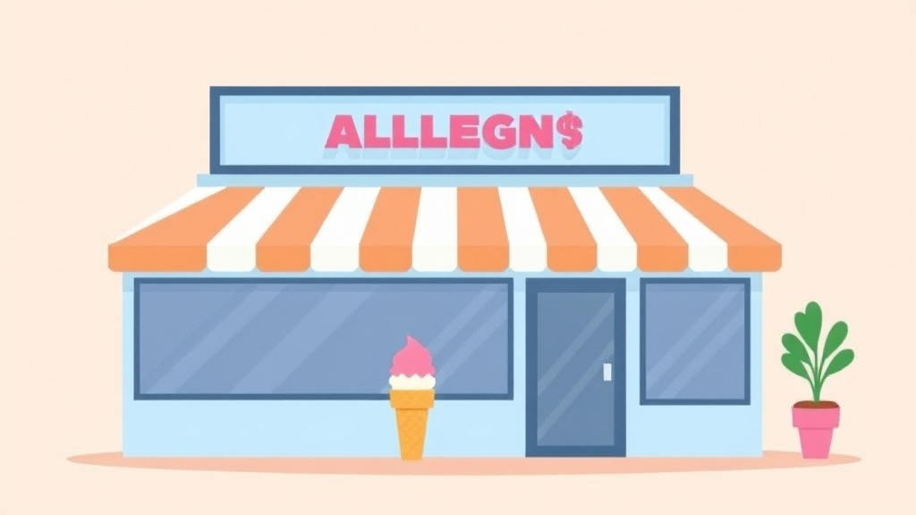 Illustration breaking down the fundamentals of allergen Management for Ice Cream Franchise Operations