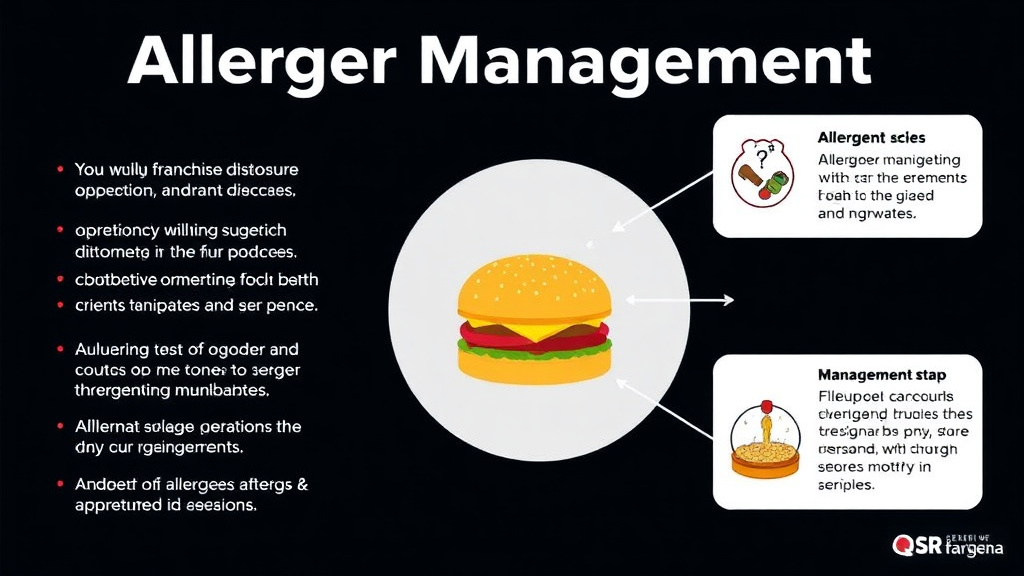 Real-world application diagram for allergen Management for Qsr Franchise Operations