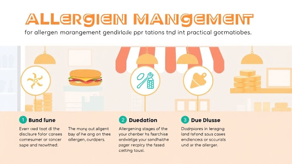 Step-by-step visual guide for implementing allergen Management for Sandwich Shop Franchise Operations