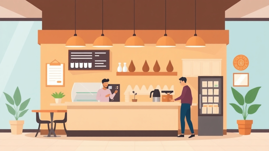 Visual overview of cross-Contamination Prevention in Coffee Shop Franchises with key concepts highlighted