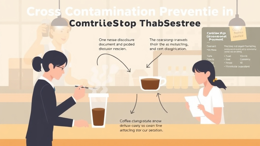 Hands-on guide visualization for cross-Contamination Prevention in Coffee Shop Franchises