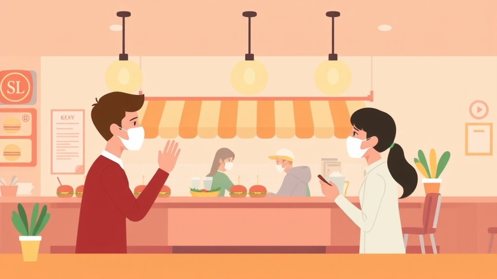 Illustration breaking down the fundamentals of cross-Contamination Prevention in Fast Casual Franchises