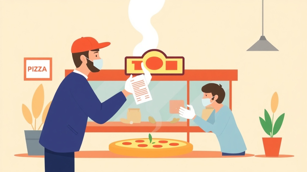 Illustration breaking down the fundamentals of cross-Contamination Prevention in Pizza Franchises