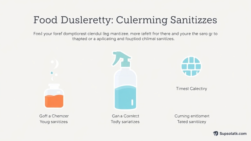 Real-world application diagram for food Safety Chemical Sanitizer Guide for Franchise Operators
