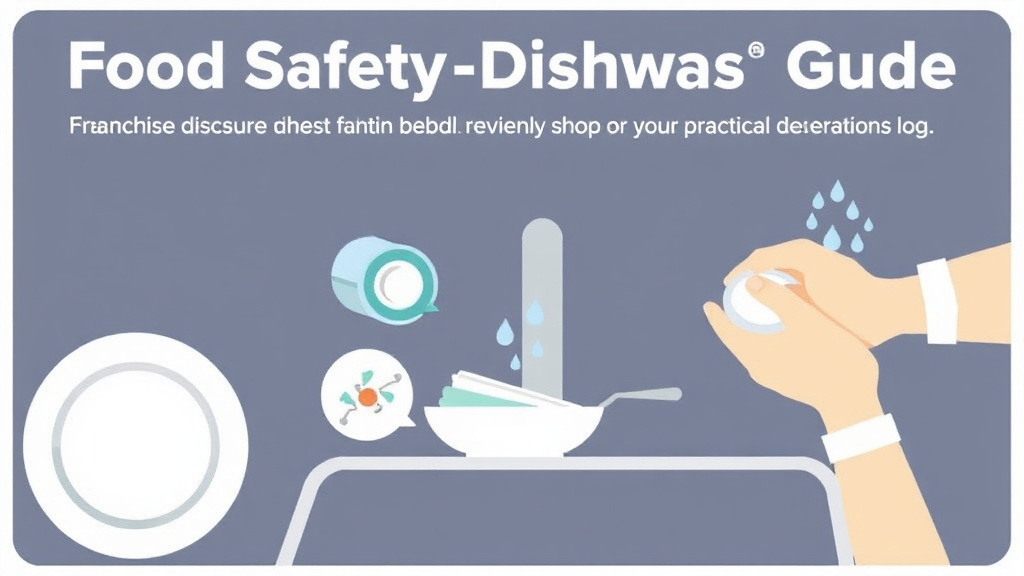 Real-world application diagram for food Safety Dishwashing Guide for Franchise Operators