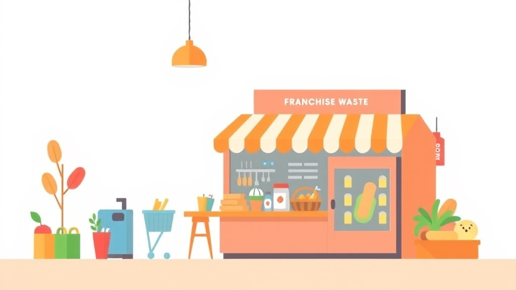 Clear illustration of food Safety Food Waste Guide for Franchise Operators with supporting details