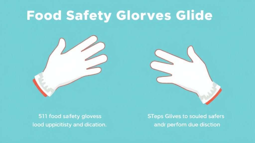 Practical checklist visual for food Safety Glove Use Guide for Franchise Operators