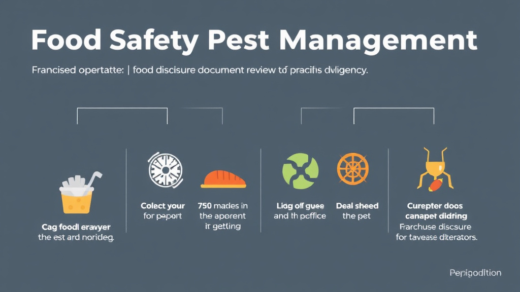 Real-world application diagram for food Safety Pest Management Guide for Franchise Operators