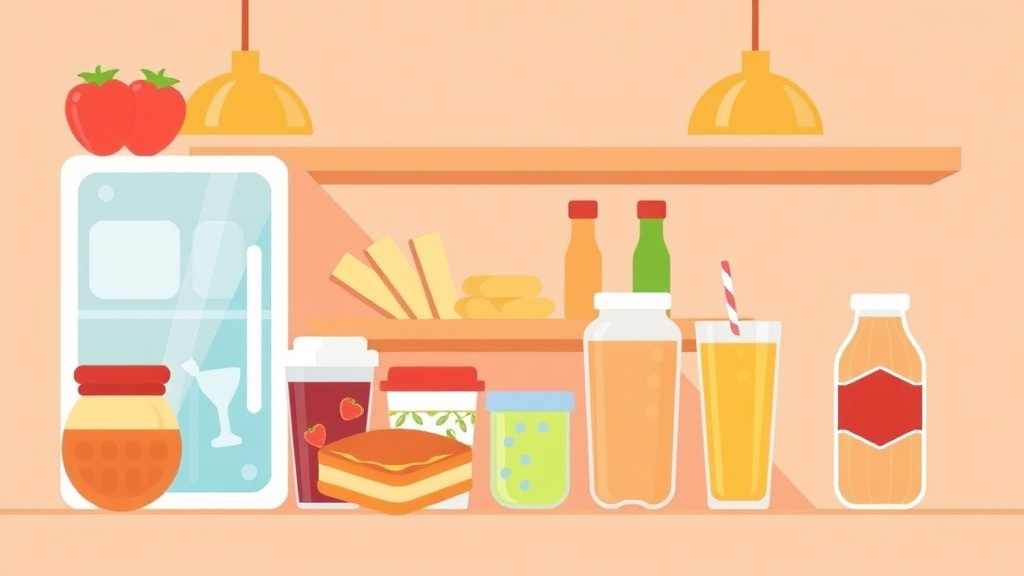 Illustration breaking down the fundamentals of food Storage Requirements: Beverages Guide for Franchises