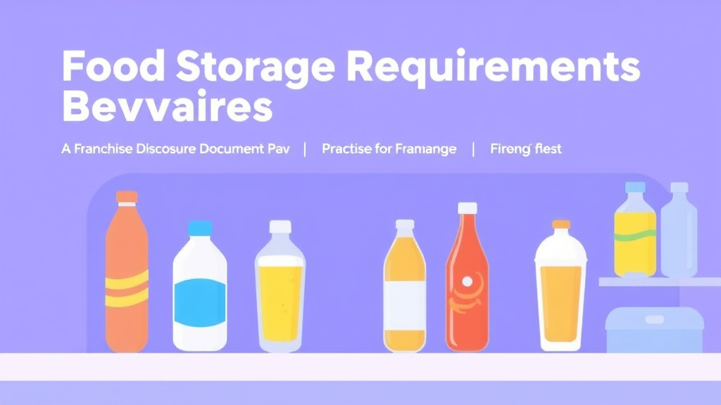 Step-by-step visual guide for implementing food Storage Requirements: Beverages Guide for Franchises