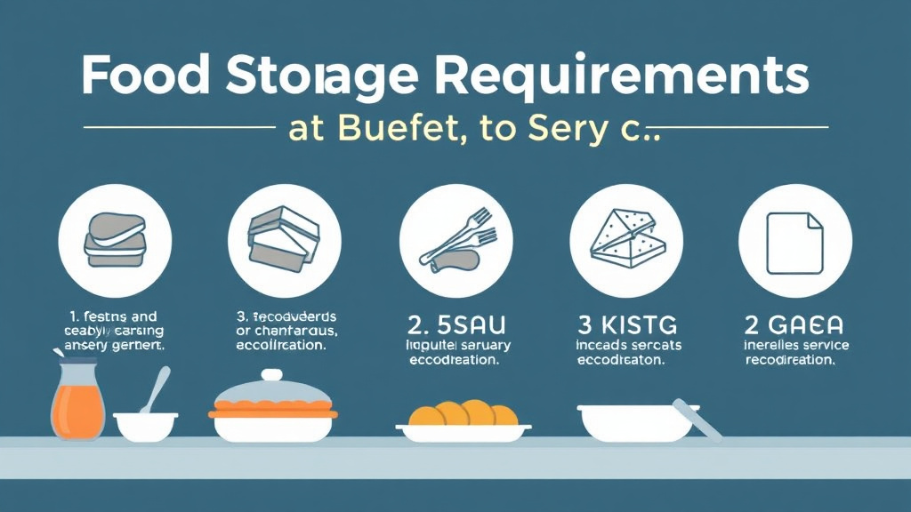 Process flow illustration for putting food Storage Requirements: Buffet Service Guide for Franchises into action