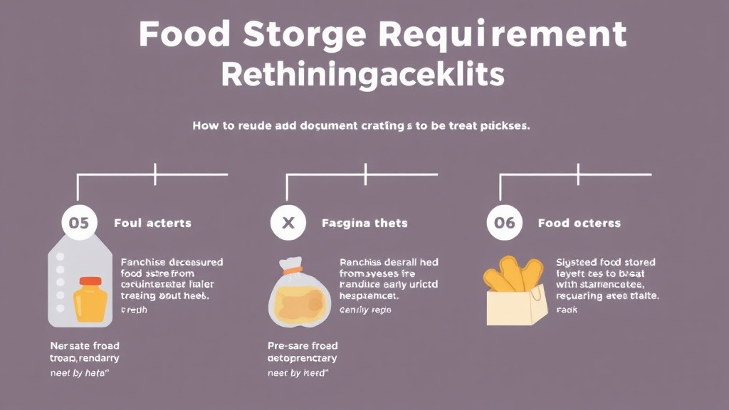 Practical workflow diagram for food Storage Requirements: Catering Guide for Franchises
