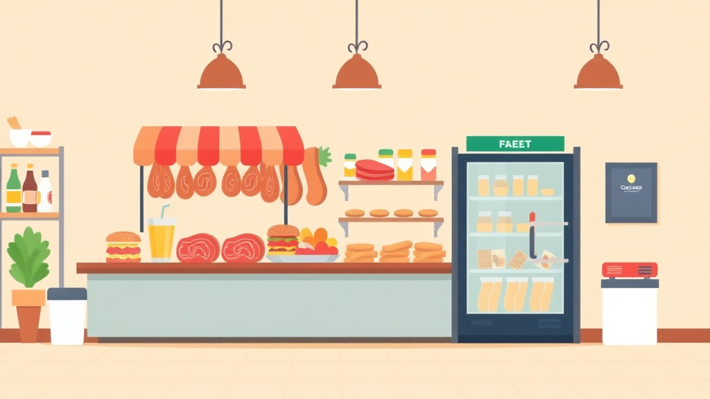 An informative visual explaining food Storage Requirements: Deli Meats Guide for Franchises for beginners and professionals