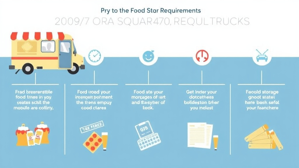 Real-world application diagram for food Storage Requirements: Food Trucks Guide for Franchises