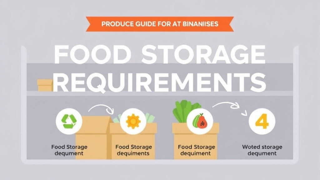 Action-oriented illustration showing how to apply food Storage Requirements: Produce Guide for Franchises