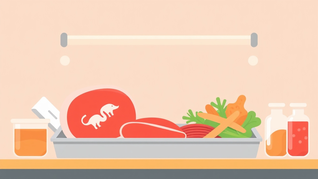 A professional illustration depicting food Storage Requirements: Raw Meat Handling Guide for Franchises