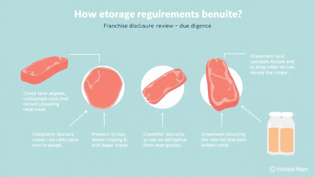 Practical workflow diagram for food Storage Requirements: Raw Meat Handling Guide for Franchises