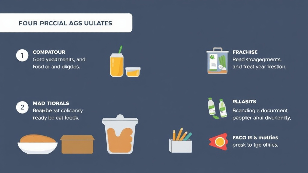 Hands-on guide visualization for food Storage Requirements: Ready To Eat Foods Guide for Franchises