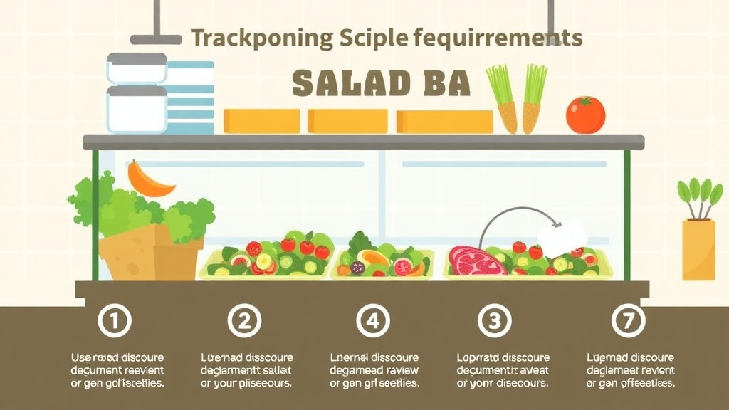 Real-world application diagram for food Storage Requirements: Salad Bar Guide for Franchises