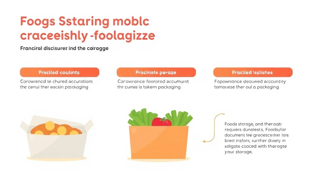 Hands-on guide visualization for food Storage Requirements: Takeout Packaging Guide for Franchises