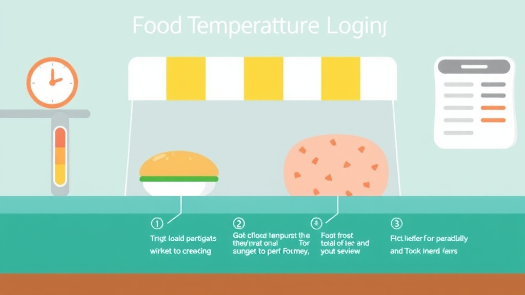 Real-world application diagram for food Temperature Logging for Deli Franchise Operations