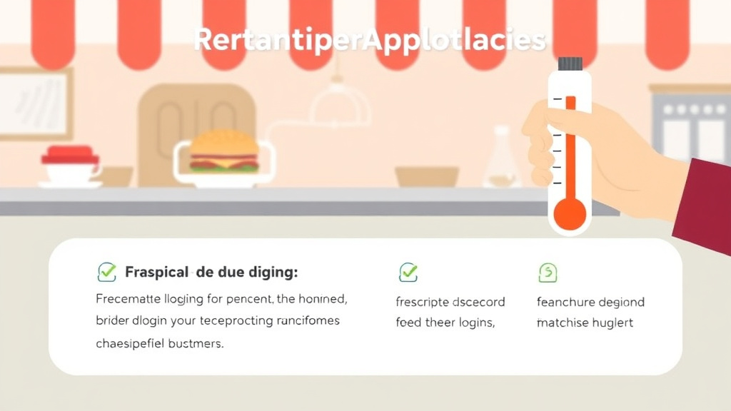 Process flow illustration for putting food Temperature Logging for Full Service Restaurant Franchise Operations into action