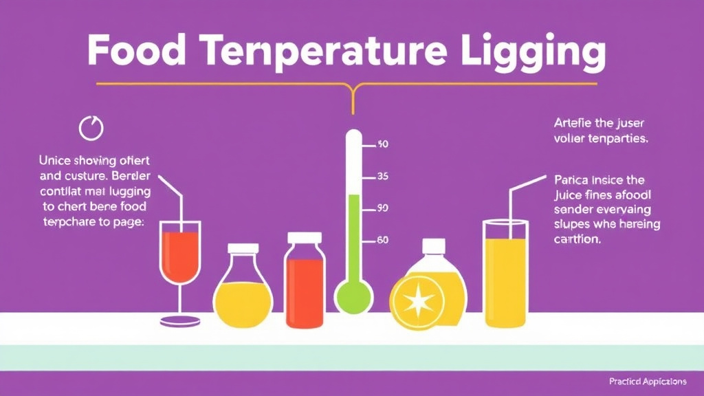 Real-world application diagram for food Temperature Logging for Juice Bar Franchise Operations