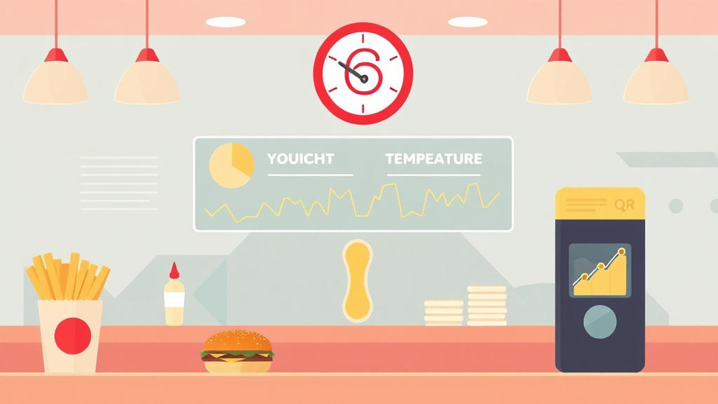 Conceptual diagram showing how food Temperature Logging for Qsr Franchise Operations works in practice